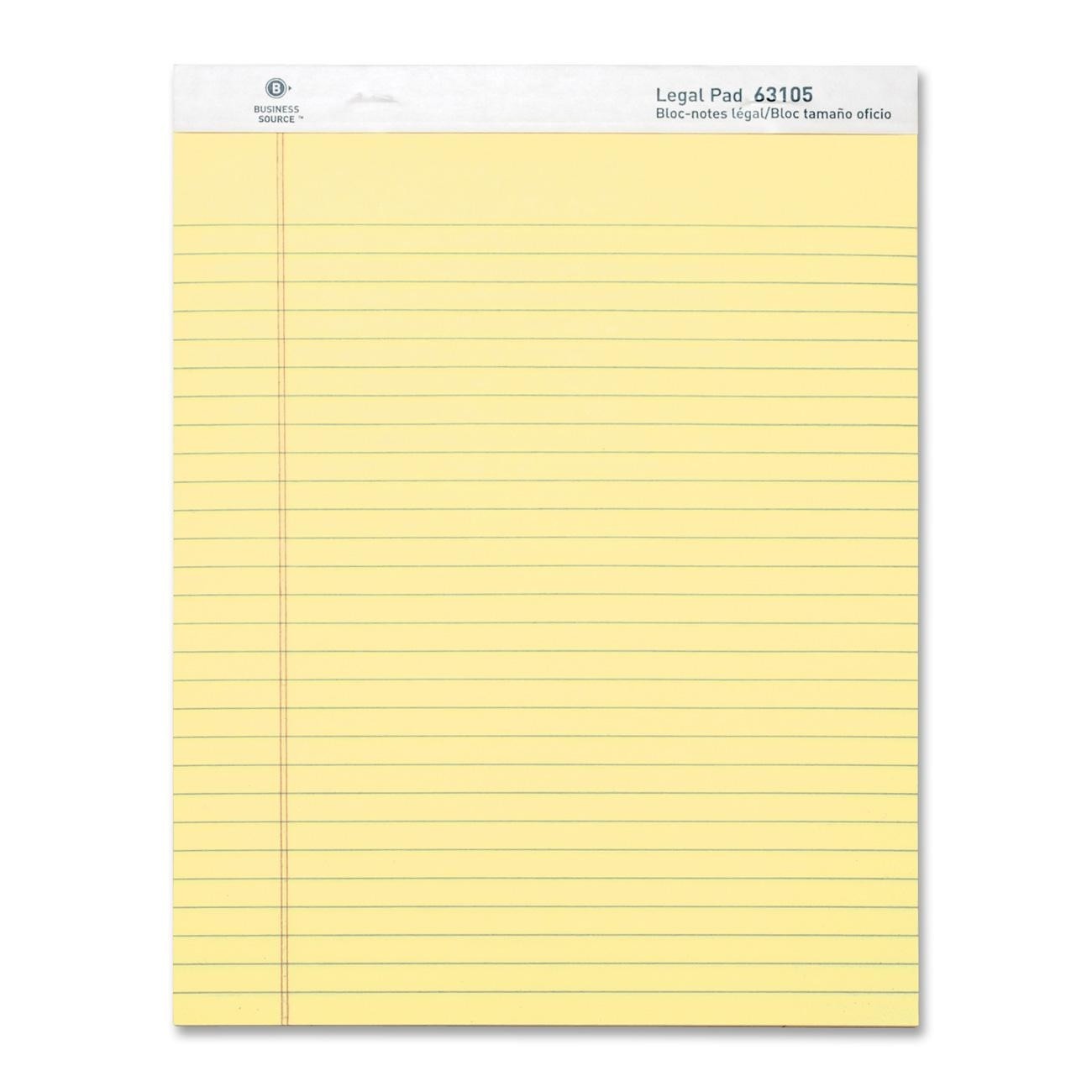Business Source Legal Ruled Pad Pack of 12