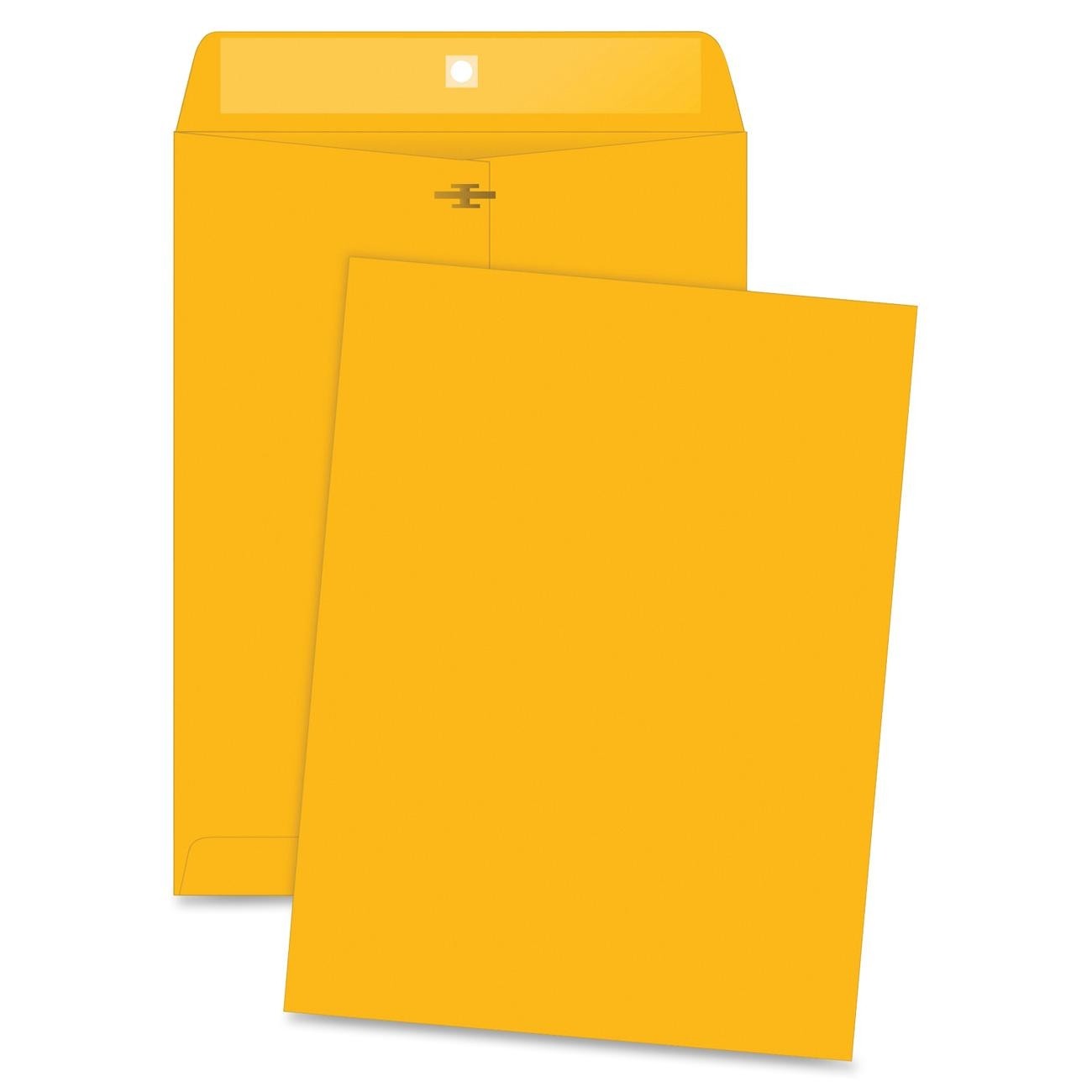 Business Source Heavy-Duty Clasp Envelope 6" x 9" Box of 100