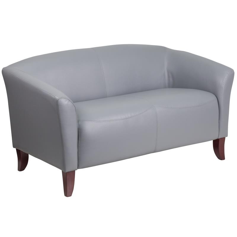 HERCULES Imperial Series Gray LeatherSoft Loveseat 