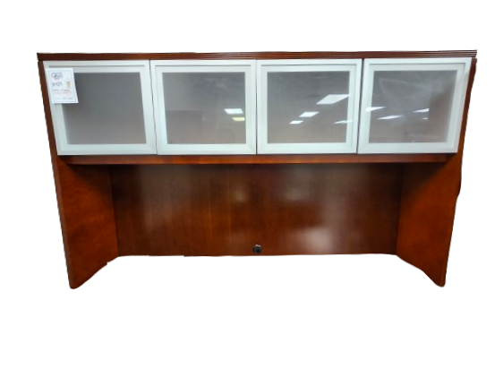 Closeout, Cherryman Hutch with Frosted Glass Doors