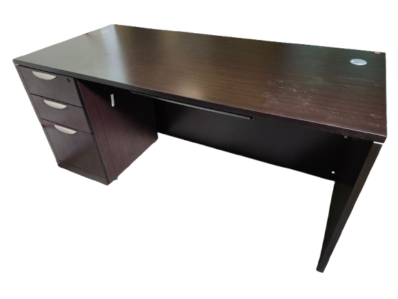 Preowned Mahogany Laminate Executive Desk