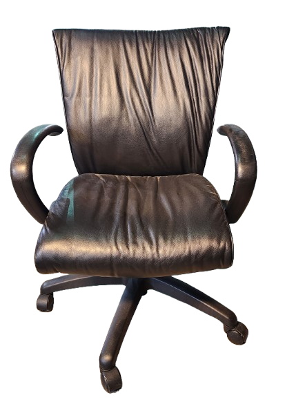 Preowned High Back Conference Chair, Black
