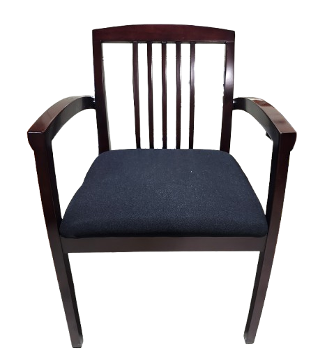 Closeout, Cherryman Jade Collection Guest Chair, Mahogany