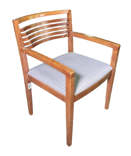 Preowned Guest Chair by Knoll, Blue and Taupe