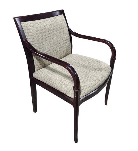 Preowned Mahogany and Upholstered Guest Chair