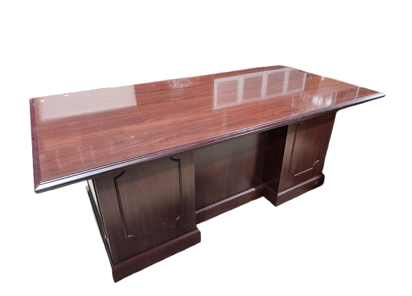 Preowned Mahogany Executive Desk by HON
