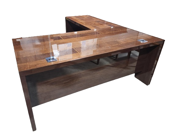 Preowned L-Shaped Desk by Italian Maker ALF Uno