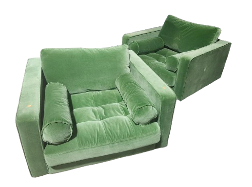 Preowned Sven Tufted Velvet Lounge Chair