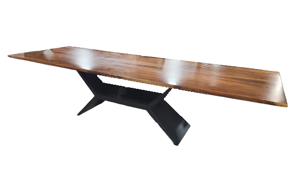 Preowned Arhaus Jacob Conference / Dining Table with Vertex Base