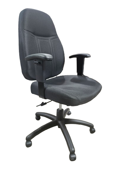 Preowned High Back Conference Chair, Black