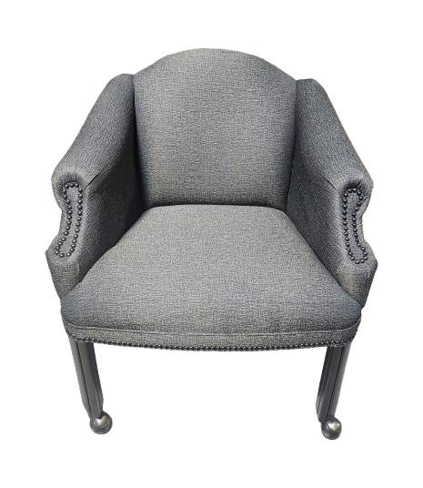 Preowned Olive Lounge Chair with Casters