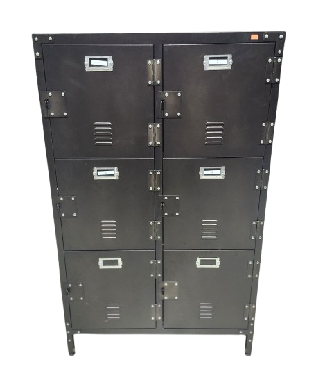 Preowned Metal Storage Locker, Dark Gray