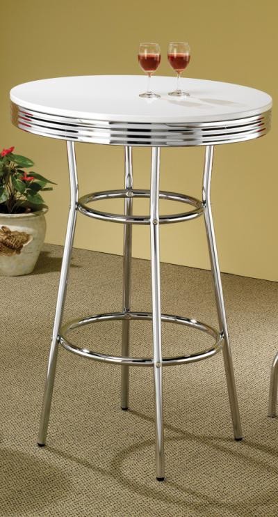 Cleveland Collection Chrome Plated Soda Fountain Bar Table