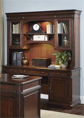 Credenza & Hutch - Cognac Finish