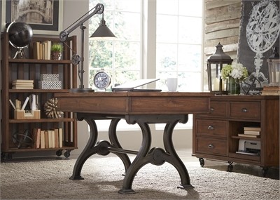 Writing Desk - Cobblestone Brown Finish