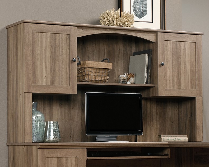 Sauder harbor view online desk with hutch