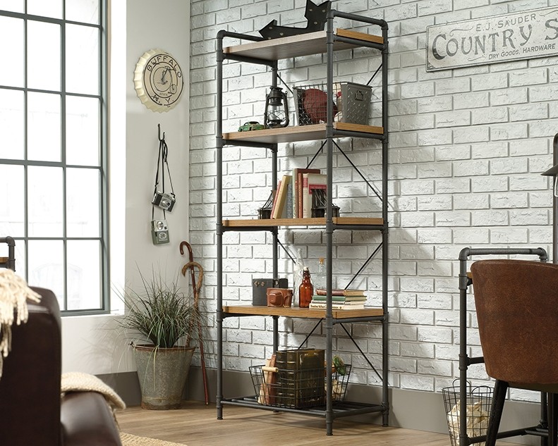 Iron City Tall Bookcase by Sauder, 423504