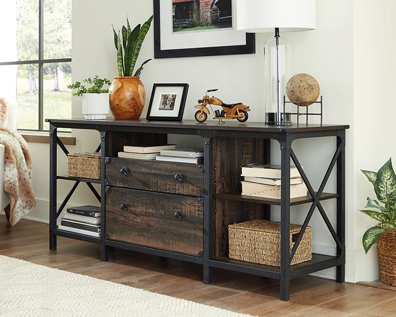 Steel River Industrial Storage Credenza with Drawers by Sauder, 427853