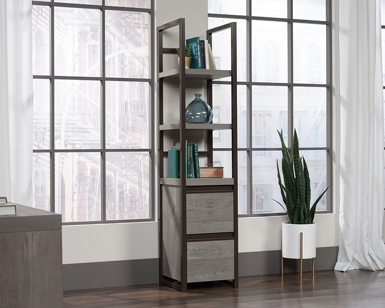 Manhattan Gate 2-Shelf Narrow Bookcase by Sauder, 429253