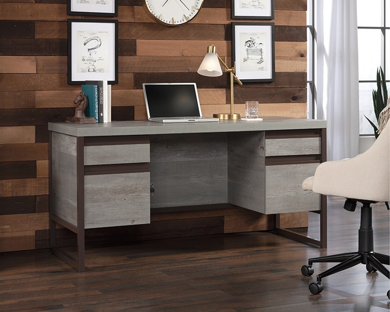 Manhattan Gate Modern 4-Drawer Office Desk by Sauder, 429258