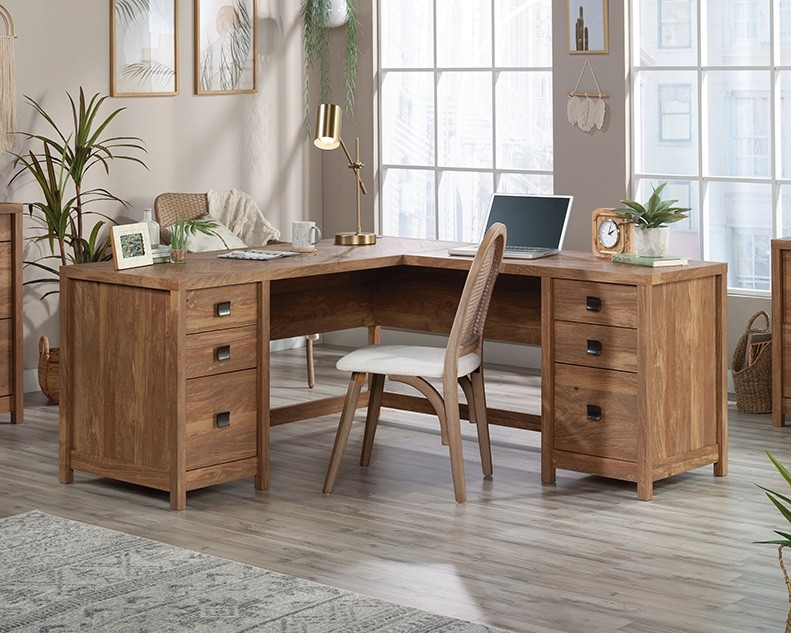 Cannery Bridge ® Collection L-Shaped Desk by Sauder, 429556