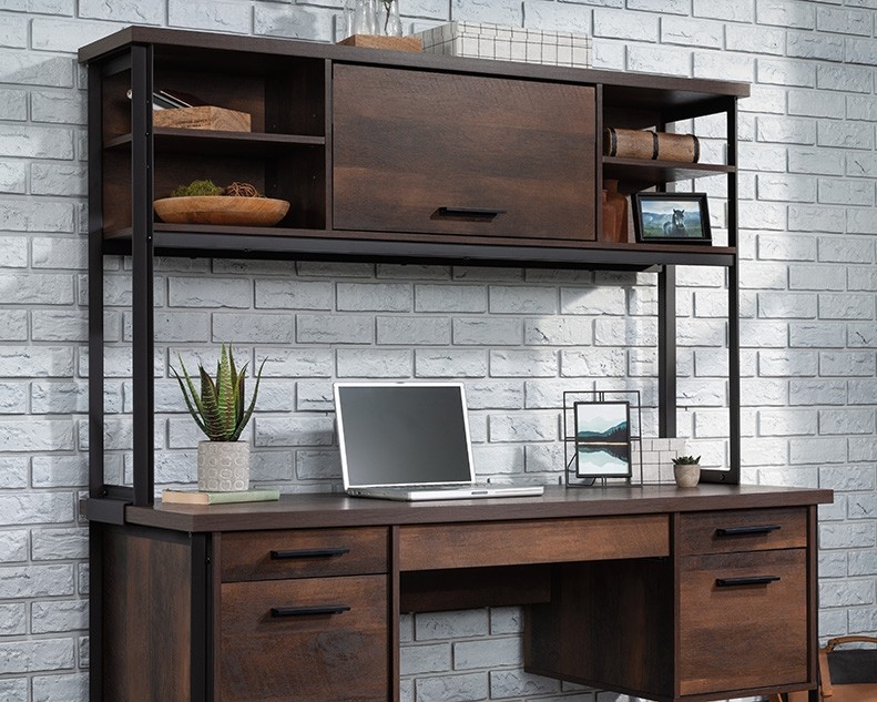 Briarbrook Metal and Wood Hutch by Sauder, 430073 , desk sold separately