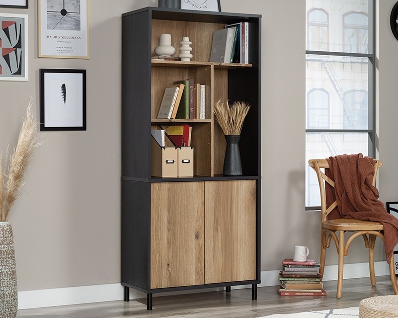 Acadia Way 5-Shelf Tall Bookcase with Doors by Sauder, 430754