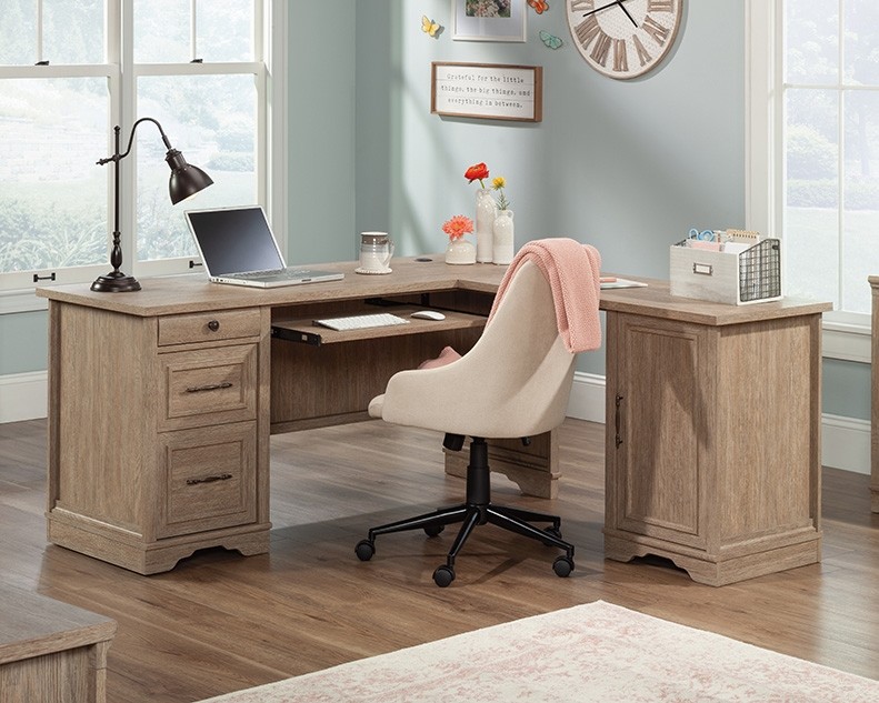 Rollingwood L-Shaped Desk with Drawers by Sauder, 431433