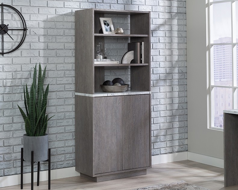 East Rock 5-Shelf Bookcase with Doors by Sauder, 431611 