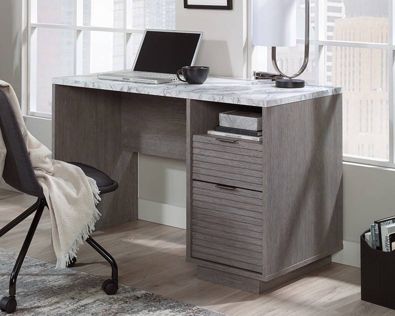East Rock Contemporary Single Pedestal Desk by Sauder, 431763