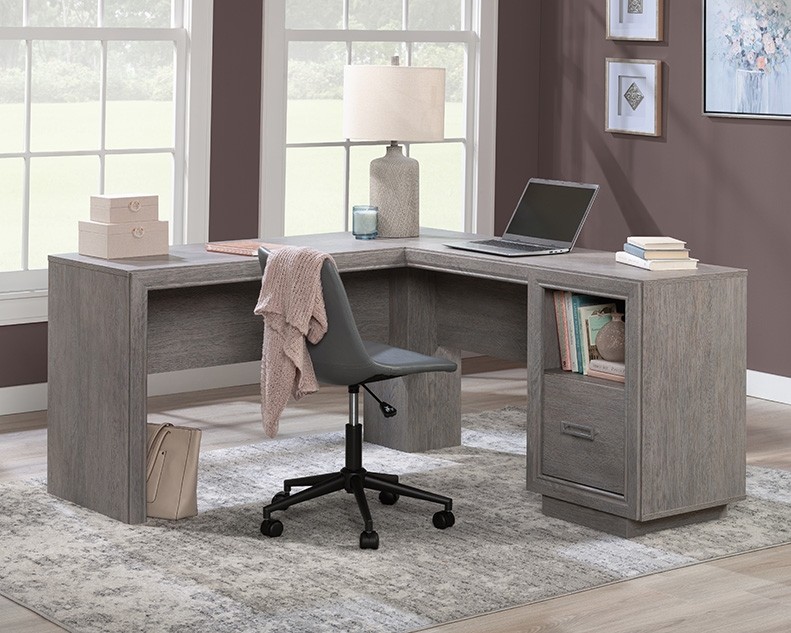 Hayes Garden L-Shaped Desk with File Drawer by Sauder, 434772