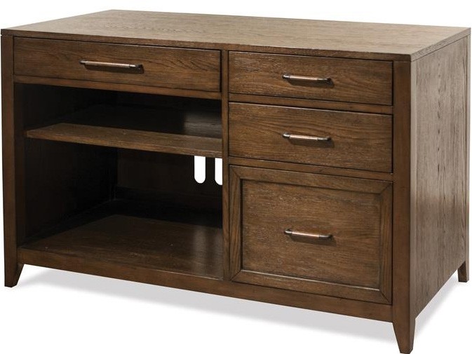 Vogue Collection Computer Credenza - Plymouth Brown Oak finish