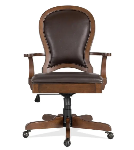 Clinton Hill Round Back Leather Desk Chair by Riverside #47239