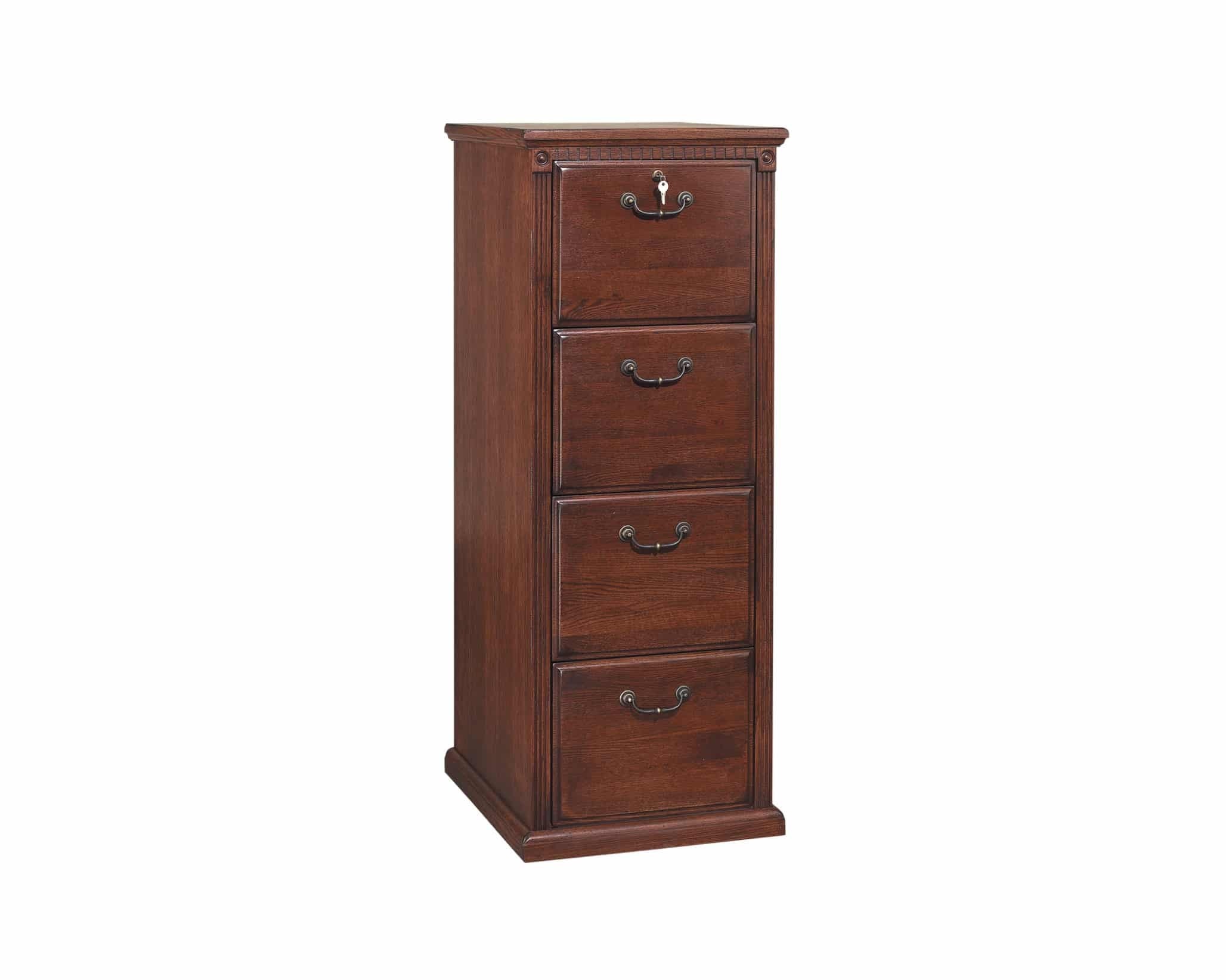 Huntington Four Drawer File by Martin Furniture, Burnish