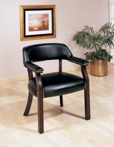 Bankers Chair without Casters Black