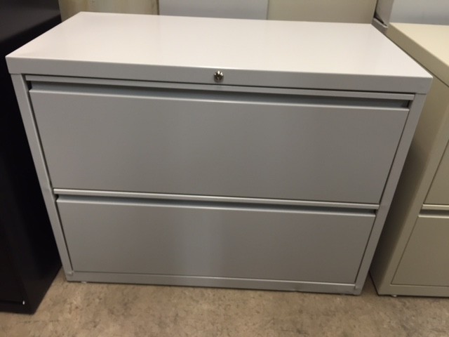 Closeout Two Drawer 42"W Light GrayTwo Drawer Lateral File