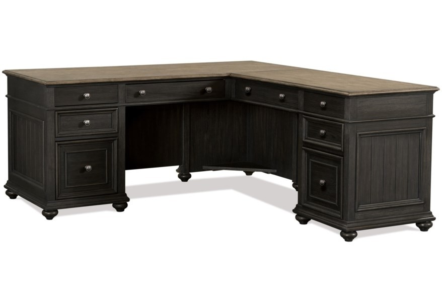 Regency L-Desk and Return by Riverside