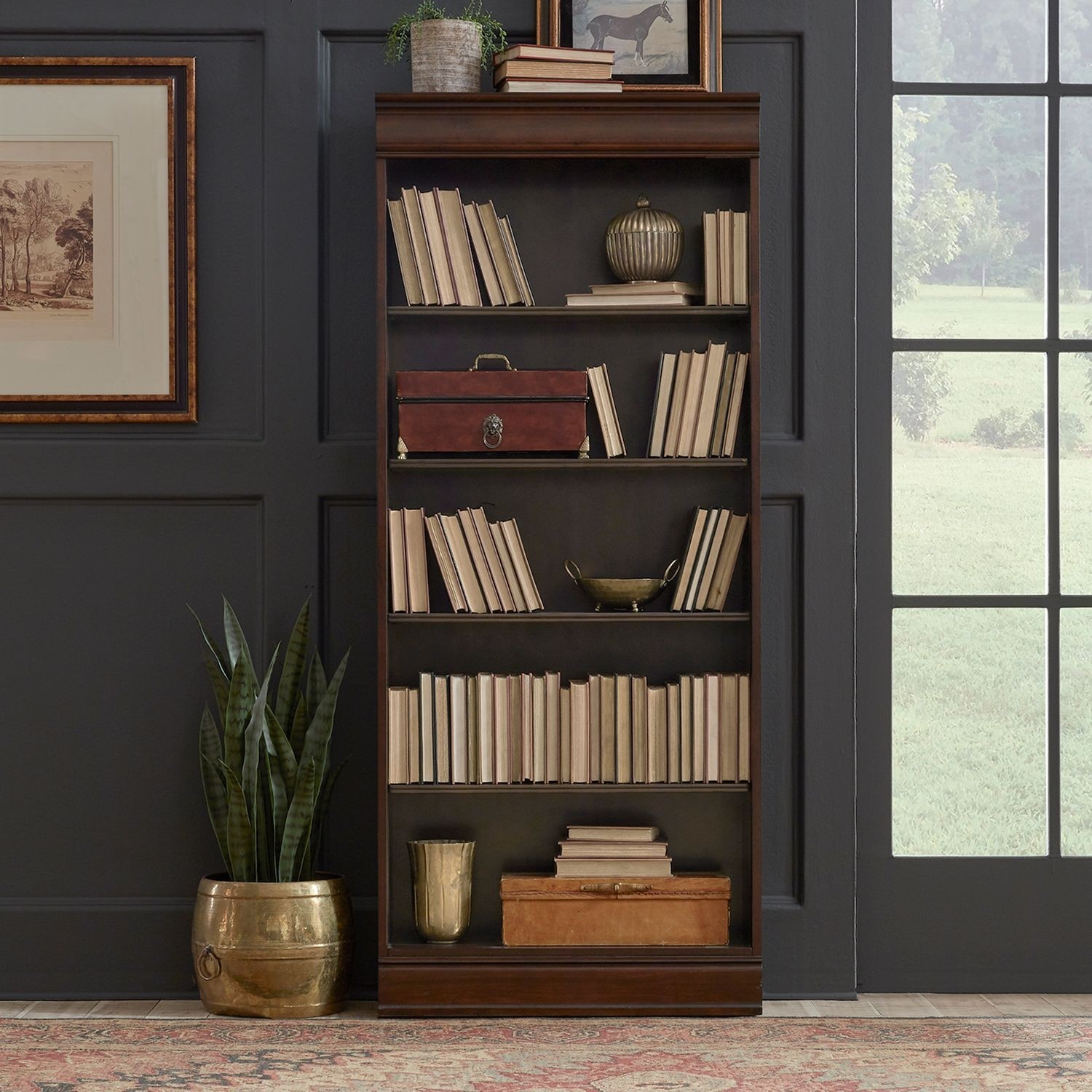 Brayton Manor Jr Executive 72" Bookcase (RTA) by Liberty