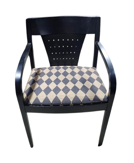 Preowned Modern Black Accent Chair
