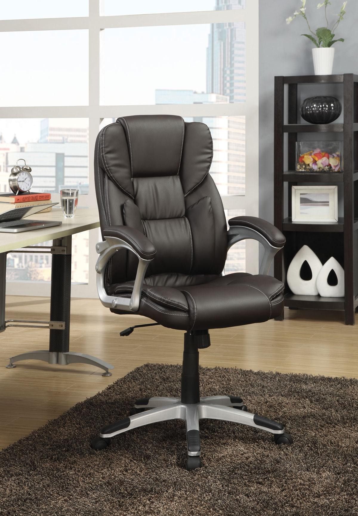 Office Executive Task Chair with Lumbar Support Brown