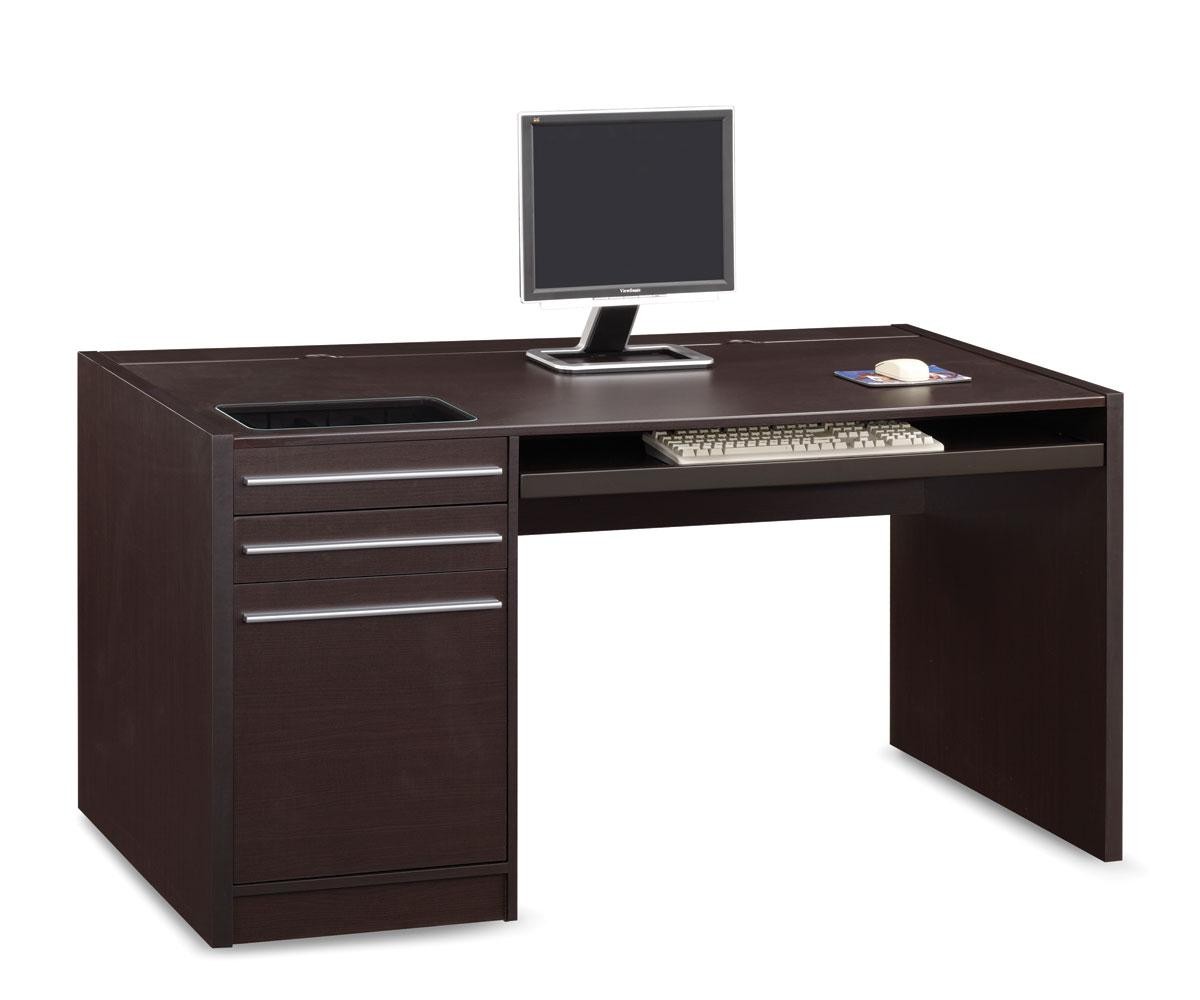 Single Pedestal Desk with Connect-it Power Drawer