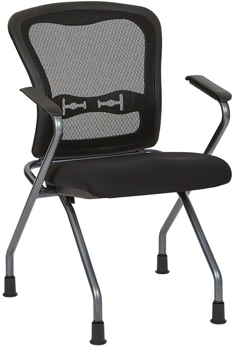 ProLine II Folding Series Deluxe Nesting Mesh Back Visitor Chairs Set Of 2 #84440-30
