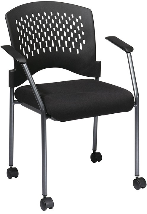 ProLine II ProGrid Series Visitors Arm Chair On Casters