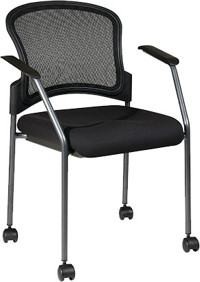 ProLine II ProGrid Series Stackable Rolling Visitors Arm Chair #86740-30