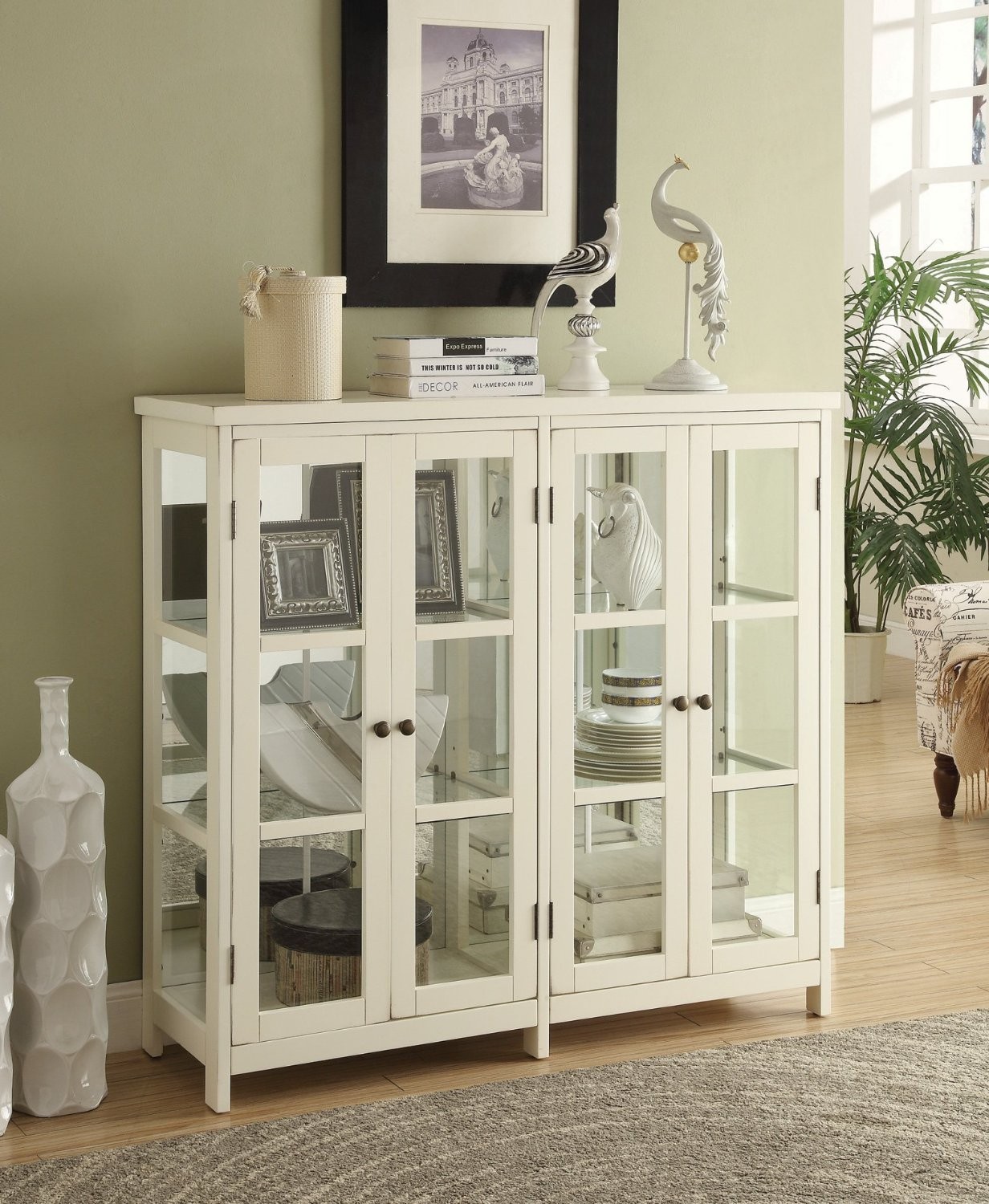 Accent Display Cabinet in White