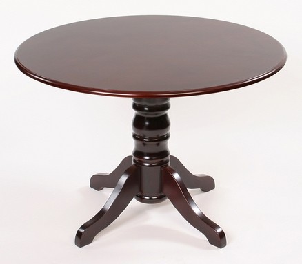Abbey Collection 48" Round Conference Table With Queen Anne Base