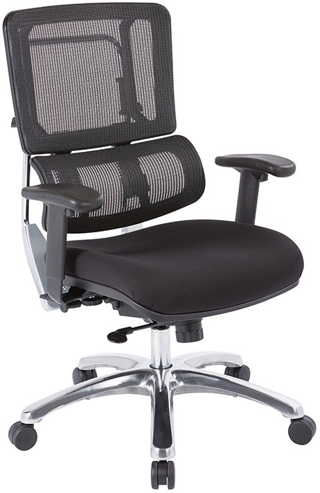 ProLine II Pro X996 Series Vertical Black Mesh Swivel Chair
