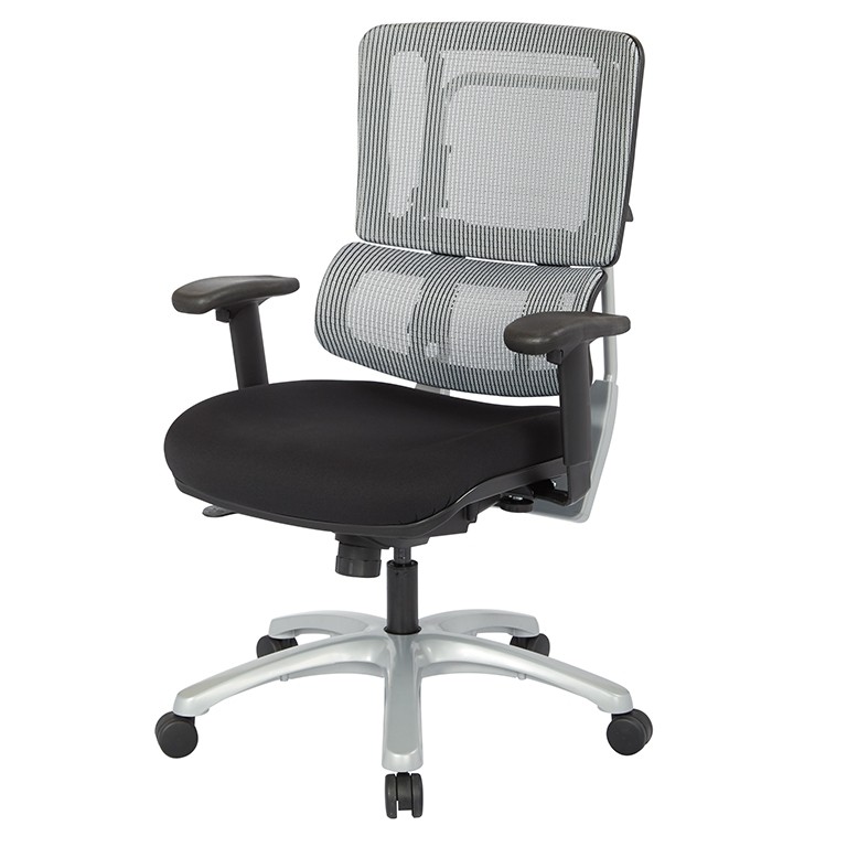 ProLine II Pro X996 Series Vertical Grey Mesh Back Manager's Chair 99666S-30
