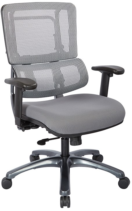 ProLine II Pro X996 Series Vertical Grey Mesh Managers Chair 99667T-5811