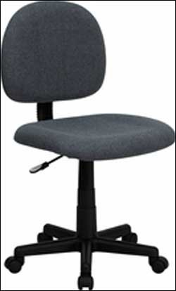 Gray Fabric Mid Back Ergonomic Task Chair 